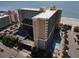 Aerial view of resort with pool and beach access near the ocean at 6900 N Ocean Blvd. # 1034, Myrtle Beach, SC 29579