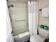 Cozy bathroom features a shower-tub combo with modern fixtures and a neutral color scheme at 6900 N Ocean Blvd. # 1034, Myrtle Beach, SC 29579