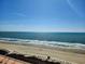 Expansive view of the ocean and beach from the balcony, ideal for enjoying the sea breeze and sunshine at 6900 N Ocean Blvd. # 1034, Myrtle Beach, SC 29579