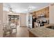Traditional kitchen with stainless steel appliances, granite countertops, and eat-in breakfast nook at 707 S 26Th Ave. S # L, North Myrtle Beach, SC 29582
