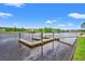 Community wooden boat dock on the waterway with easy access to the main channel at 809 Covelo Ln., Myrtle Beach, SC 29579
