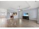 Open floor plan to living room with recessed lights and views of the kitchen at 809 Covelo Ln., Myrtle Beach, SC 29579