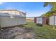 The backyard has a fire pit and storage sheds behind a home at 8404 Bloomwood Dr., Myrtle Beach, SC 29588