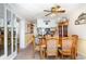 A view from dining into the kitchen showing the layout and flow of the space at 1310 N Waccamaw Dr. # 211, Garden City Beach, SC 29576