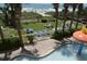 View from Camelot By The Sea of pool and lounge area overlooking the beach at 2000 Ocean Blvd. N # 216, Myrtle Beach, SC 29588