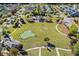 An aerial view of a community park with a playground and walking paths at 2250 Heritage Loop, Myrtle Beach, SC 29577