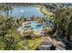 Aerial view of a resort-style community pool with palm trees and ample seating at 2250 Heritage Loop, Myrtle Beach, SC 29577