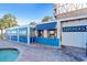 Charming poolside bar with bright blue accents, perfect for enjoying refreshments by the pool at 3000 N Ocean Blvd. # 729, Myrtle Beach, SC 29577