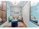 Charming sitting area with comfortable seating, beautiful décor, and wood floors at 3000 N Ocean Blvd. # 729, Myrtle Beach, SC 29577