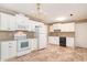 Traditional style kitchen with white cabinets, neutral countertops, and appliances at 391 Waterford Dr., Georgetown, SC 29440