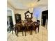 Dining room with a chandelier, large table, and plenty of seating at 4701 N Kings Hwy. # 19, Myrtle Beach, SC 29579