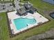 Aerial view of a community pool and recreation center at 5000 Azul Loop, Myrtle Beach, SC 29579