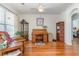 Cozy office with hardwood floors, a vintage roll-top desk, and plenty of natural light at 541 Miromar Way, Myrtle Beach, SC 29588