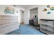 Bedroom featuring blue carpet, white closet, and closet organizers at 8835 Chandler Dr. # E, Myrtle Beach, SC 29575