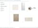 Interior selections featuring flooring, door hardware, and paint samples at 9059 Binnicker Dr., Murrells Inlet, SC 29576