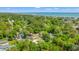 An expansive coastal neighborhood featuring lush greenery, diverse residences, and a stunning ocean backdrop under a partly cloudy sky at 1021 Myrtle Dr., Surfside Beach, SC 29575