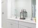 Sleek bathroom with double sinks, modern fixtures, and ample counter space at 215 Warner Crossing Way, Loris, SC 29569