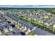 Scenic aerial view of townhomes situated along a beautiful canal at 224 Je Edward Dr. # 17, Myrtle Beach, SC 29588
