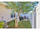 Relaxing back yard with a patio dining set perfect for enjoying outdoor meals at 224 Je Edward Dr. # 17, Myrtle Beach, SC 29588