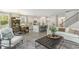 Open-concept living area featuring modern furnishings, hardwood floors, and ample natural light at 305 Glacier Way, Conway, SC 29526