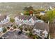 Aerial view of the property showing the community, parking, and pool at 4999 Highway 17 Business # 302, Murrells Inlet, SC 29576