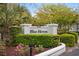 Beautiful Blue Heron community signage with landscaped bed and plants at 4999 Highway 17 Business # 302, Murrells Inlet, SC 29576