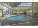 An indoor pool offers residents a bright place to swim any time of year at 5905 S Kings Hwy. # 1612, Myrtle Beach, SC 29575