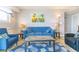 Inviting living room area, showcasing a comfortable sofa and beach themed artwork at 5905 S Kings Hwy. # 1612, Myrtle Beach, SC 29575
