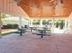 Open-air pavilion with picnic tables and ceiling fans provides a comfortable gathering space by the community pool at 897 Wild Leaf Loop, Conway, SC 29526