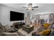 Open-concept living room with dining area, offering a seamless flow for entertaining at 10301 N Kings Hwy. # 8-1, Myrtle Beach, SC 29572