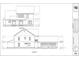 Detailed rear and left side home elevations showing covered porches and window placements at 1099 Wachesaw Rd., Murrells Inlet, SC 29576