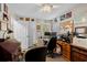 Home office with neutral paint, organized desk and office equipment at 111 Cedar Ridge Ln., Conway, SC 29526