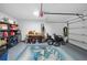 Well-organized garage with ample space and storage, perfect for projects and vehicles at 115 Foxford Dr., Conway, SC 29526