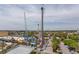 Dynamic shot of amusement rides from above, showcasing the entertainment options and central location of the property at 1200 N Ocean Blvd. N # 905, Myrtle Beach, SC 29577
