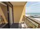 Balcony with view of the pier, beach and ocean at 1200 N Ocean Blvd. N # 905, Myrtle Beach, SC 29577