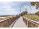 Photo of a wooden boardwalk leading towards a large ferris wheel in the distance on a sunny day at 1200 N Ocean Blvd. N # 905, Myrtle Beach, SC 29577