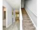 Open entryway with new vinyl flooring, stairwell and an open view at 121 Olde Towne Way # 2, Myrtle Beach, SC 29588