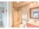 Bathroom featuring a shower/tub combo, sink, and mirror at 1581 Culbertson Ave., Myrtle Beach, SC 29577