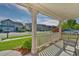 Covered front porch with a view of the neighborhood street and well-maintained lawns at 1581 Culbertson Ave., Myrtle Beach, SC 29577