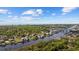Beautiful aerial view of the neighborhood, community and waterway near the ocean at 1623 27Th Ave. N, North Myrtle Beach, SC 29582