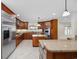 Modern kitchen featuring granite countertops and custom cabinetry at 1623 27Th Ave. N, North Myrtle Beach, SC 29582