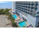 Aerial view of resort with pools, beach access, and ample parking at 2001 S Ocean Blvd. # 406, Myrtle Beach, SC 29577