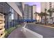 Beautiful building exterior with well-manicured landscaping and a convenient loading zone at 2001 S Ocean Blvd. # 406, Myrtle Beach, SC 29577