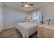 Serene bedroom with a comfortable bed, stylish furnishings, and natural light at 202 Landing Rd. # B, North Myrtle Beach, SC 29582