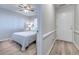 Cozy bedroom featuring a comfortable bed, neutral decor, and a window, creating a peaceful retreat at 202 Landing Rd. # B, North Myrtle Beach, SC 29582