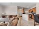Living room with an open floor plan that flows into an eat-in kitchen at 2037 Silvercrest Dr. # 16E, Myrtle Beach, SC 29579