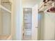 Walk-in closet leading to the en-suite bathroom, maximizing space with storage solutions at 2101 S Ocean Blvd. S # B-6, North Myrtle Beach, SC 29582