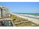 Picturesque ocean view from balcony, with the beach extending into the distance at 2101 S Ocean Blvd. S # B-6, North Myrtle Beach, SC 29582