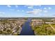 Wonderful aerial view of waterfront condos with boat docks along the waterway at 214 Landing Rd. # I, North Myrtle Beach, SC 29582