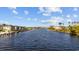 Picturesque waterfront view showcases condos, docks, and a bridge in the distance at 214 Landing Rd. # I, North Myrtle Beach, SC 29582